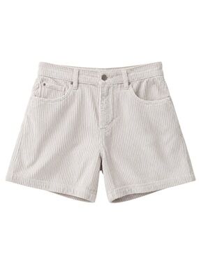 BONGO High Waist Corduroy Shorts 9 Off White Cream Vintage